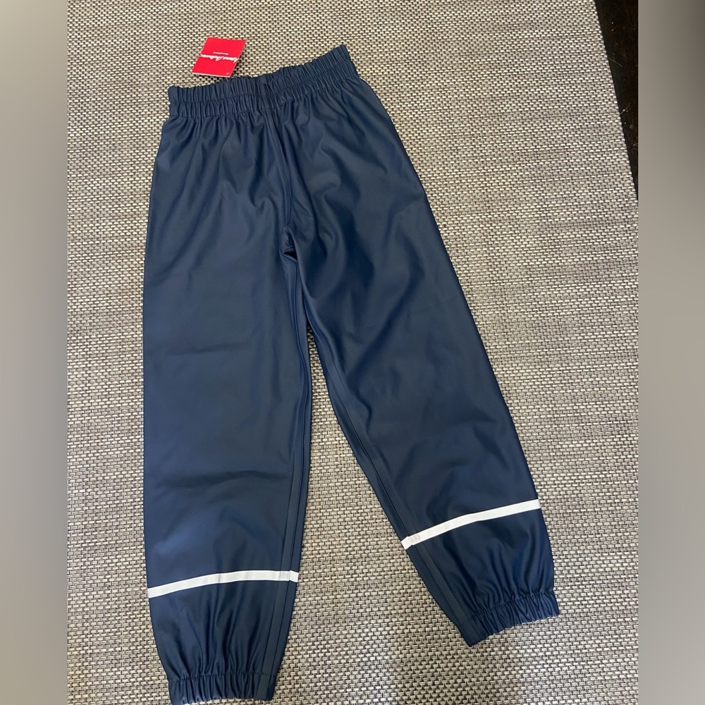 NWT Hanna Andersson Navy Blue Kids Sz 130/ Sz 8 Rain Joggers